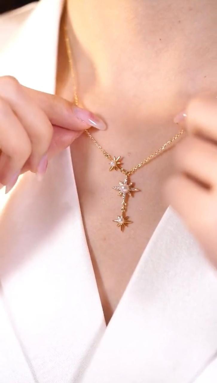 Lively® Colliers Collier étoiles & perles | Lively®