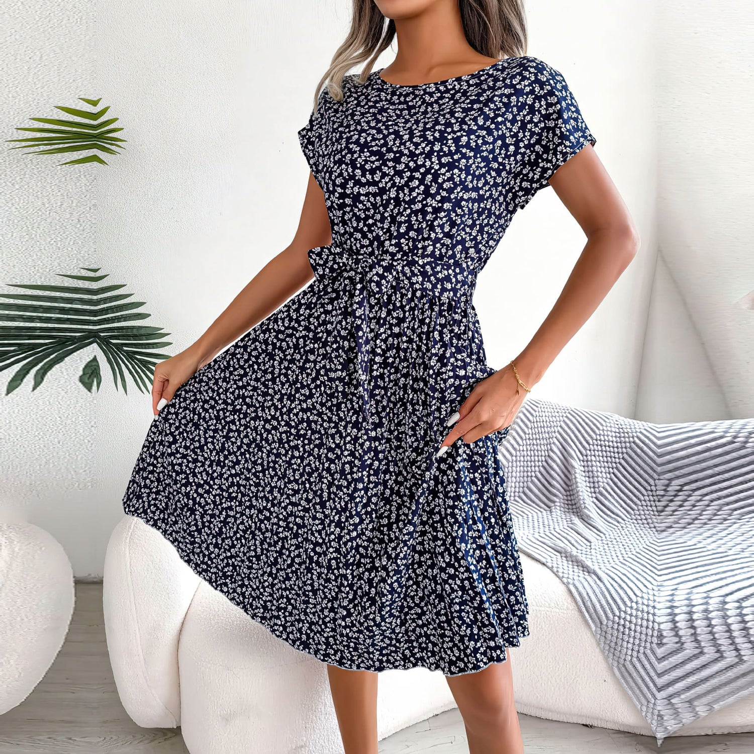 Lively® Bleu Foncé / S Robe longue tendance d'été | Lively™